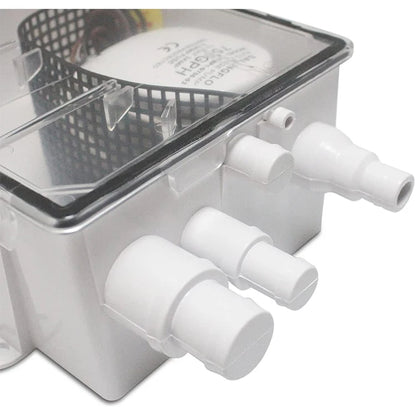 SAILINGFLO 12V/24V DC 750GPH Electric Shower Sump Pump System for Caravan Motorhome