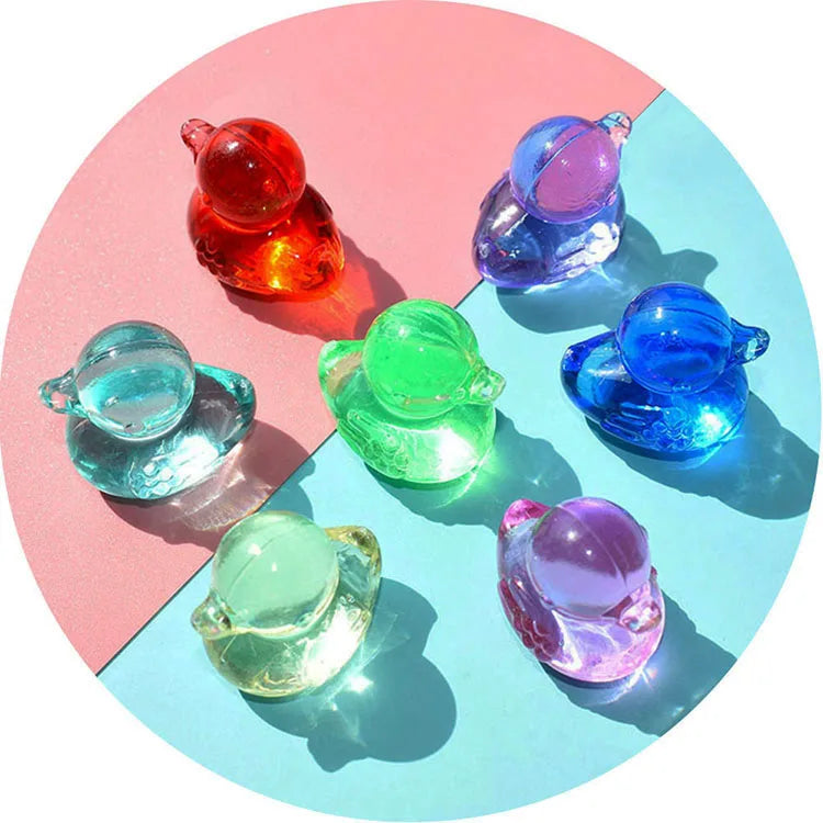 Acrylic Color Transparent Cute Children Play House Cartoon Resin Furniture Animal Decoration