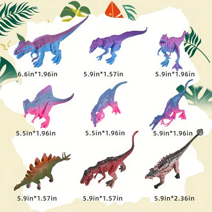 Children's Dinosaur Toy Set, Children's Animal Toys, Sturdy and Durable Toys, Dinosaurs, Jurassic Dinosaurs Set