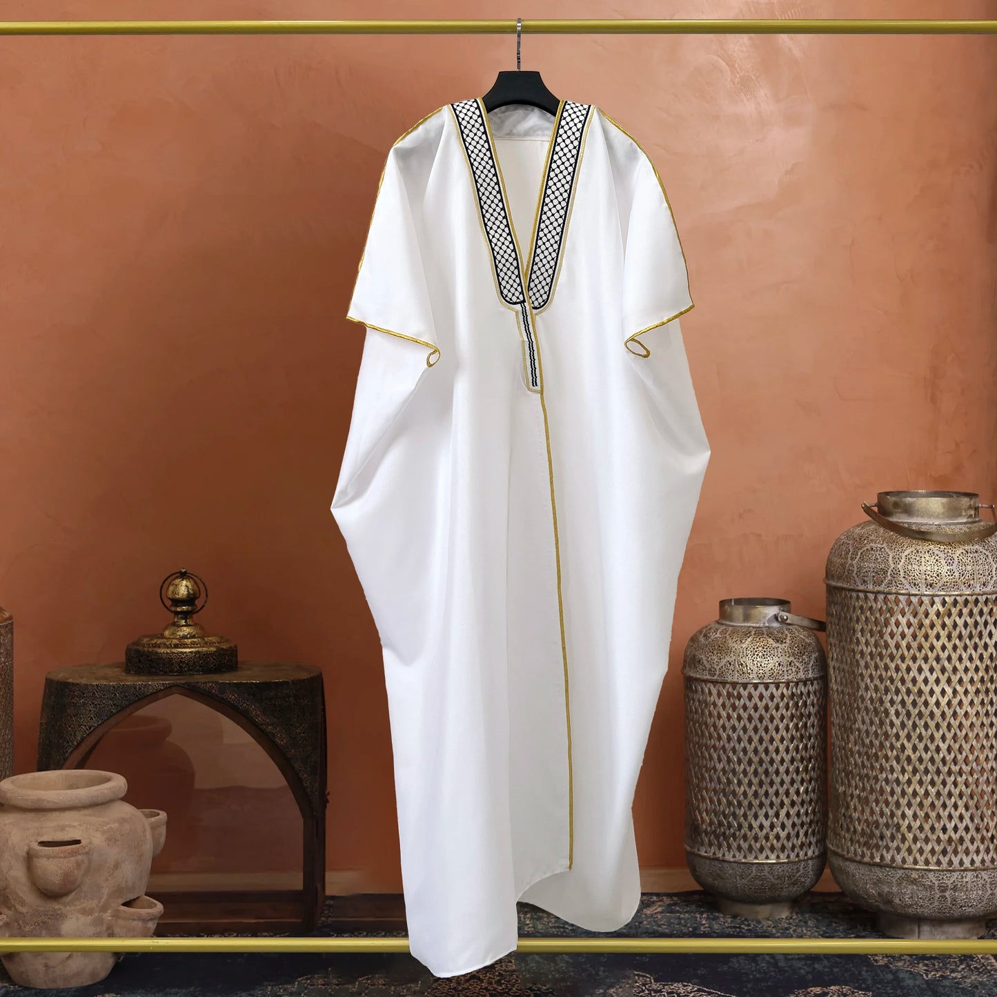 2027 NEW KJ Wholesale Fast Shipping Saudi Arabic Bisht for Men Breathable XXL Jubbah for Muslim Men Bisht Dress ODM for Winter
