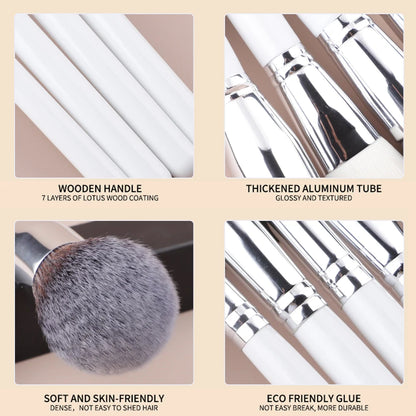 HMU Rich Stock Ship Fast Your Own Brand Best Quality Makeup Brush Professional Private Label Makeup Brush Set With Belt Bag