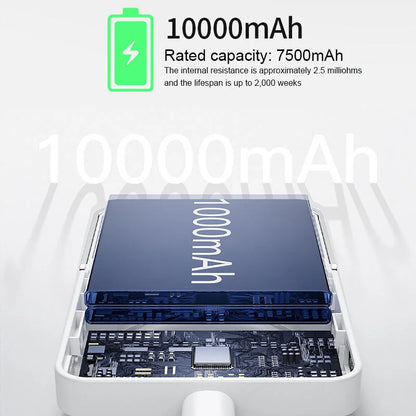 OEM ODM Fire-Resistant SSB Cell Type-C USB C Cable Q 25W Wireless Power Bank 10000mAh Portable Charger
