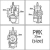 Motorcycle Pwk Carburetor for Suzuki Yamaha Kawasaki Atv Moto  21 24 26 28 30 32 34mm With Power Jet Carburador