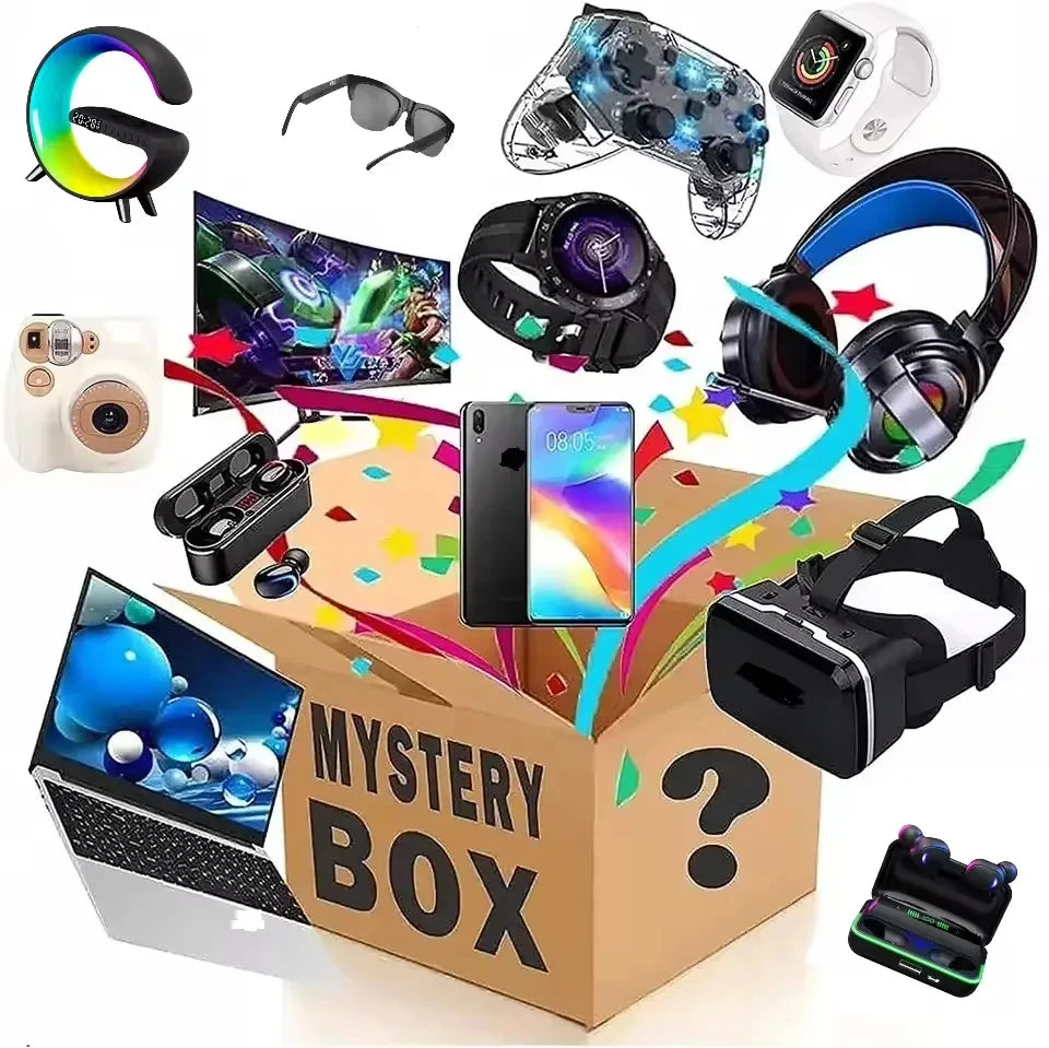 Mystery Blind Box Lucky Watches Headset Cellphone 3C Large Surprise Electronics with 5G Products Mystery with Items Gift Box