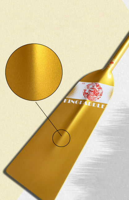 Kingpaddle 1-Piece Structure Gold Color Carbon Dragon Boat Paddle