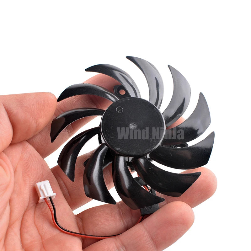 GA81S2U-NNTB DC12V 0.38A 70mm Hole Pitch 40mm Fluid Bearing 6000RPM Graphics Card Cooler Fan for GT430 GT440 GT630