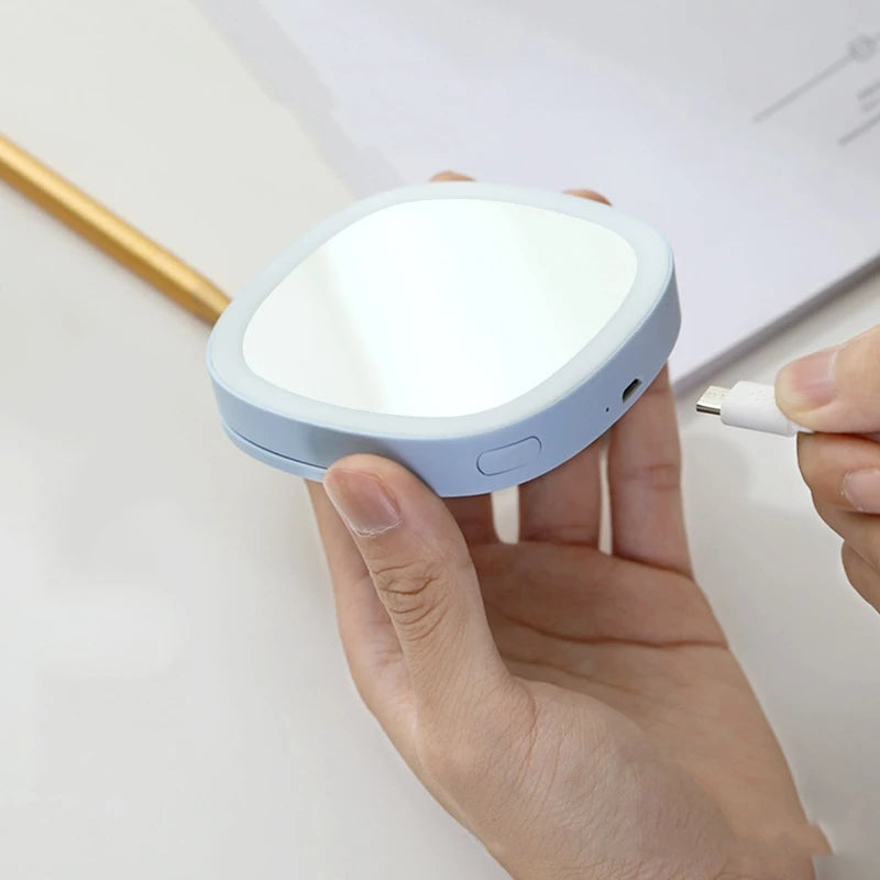 Latest Rechargeable Makeup Mirror Portable LED Mini Selfie Beauty Light for Phone Makeup Light for Tiktok