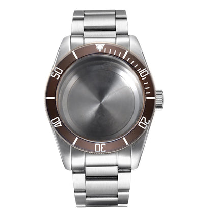 41mm Aluminum Bezel Wristwatch Stainless Steel Strap Fit for ETA 2836/2813 Miyota 82 Series NH35 Movement Wristwatch Parts Tools