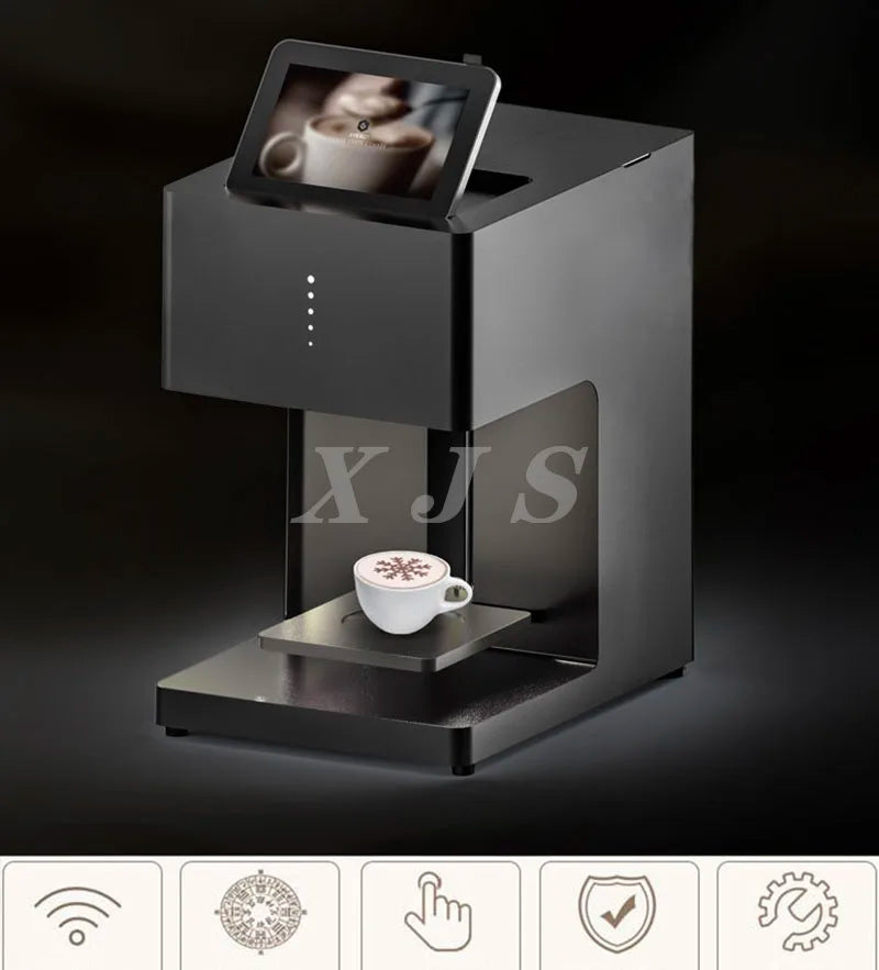 Digital Coffee Printer with Edible Ink for Latte Art and Rose Design