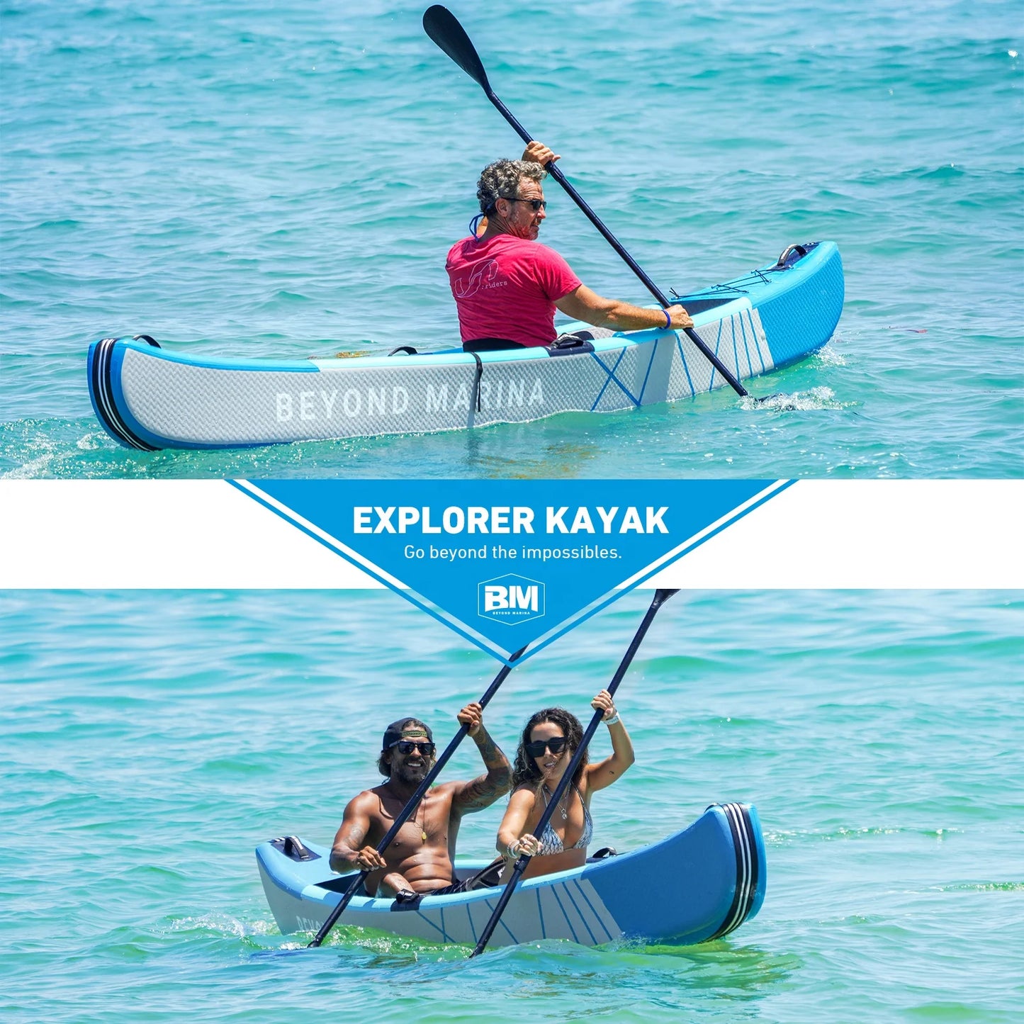 Whitewater Canoe Boat 2 Person Drop Stitch Inflatable Kayak for Fishing