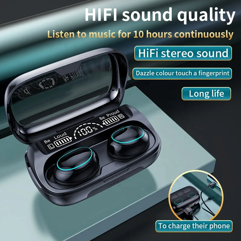 Dodoup G36 Wireless Earphones 9D HIFI Stereo Waterproof in Ear Headphones With Power Bank Charging Box Earbuds
