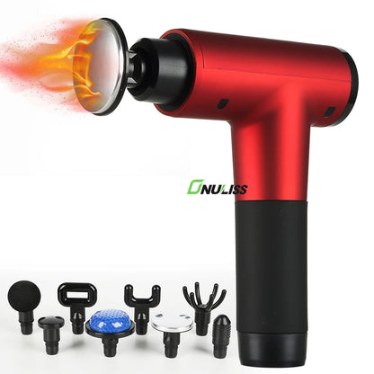 Professional Cold and Heated Massage Gun Hand Held Percussion Vibration Massager Gun