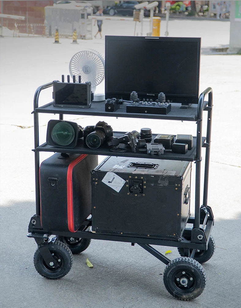 Alumotech C100 Multifunction Portable Carbon Steel Trolley Cart for Photography Film Loading Tool TV Broadcast