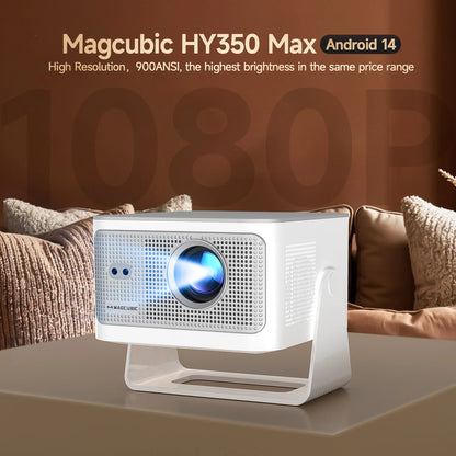 Portable HY350MAX MAGCUBIC Auto Focus Smart Projector 1080P 8K Support Android14 WiFi6 BT5.4 2+16G Portable Video Home Theater