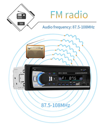 AutoRadio 1DIN Car Radio JSD530 2USB Electronic Car Audio BT FM Handsfree Stereo AUX SD Car Mp3 Player