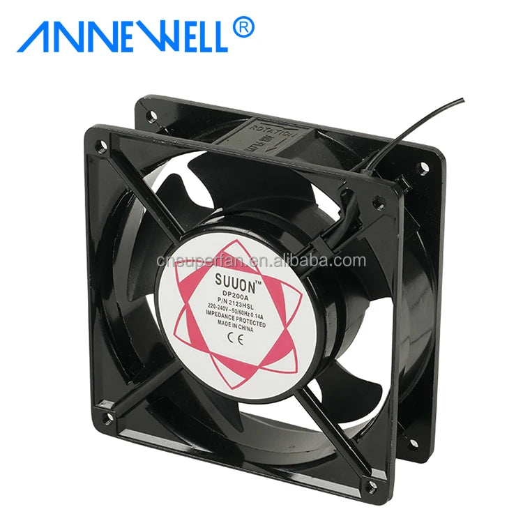 4 Inch Cheap Price 120x120x38 Cabinet AC Cooling Fan for Egg Incubator DP200A P/N2123XSL 12cm 12038 220V 0.14A Axial Cooling Fan