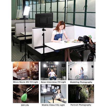 14inch 10inch LED Video Light Panel EU Plug 3200K-6000K Photography Lighting Remote Control For Live Streaming Photo Studio Lamp