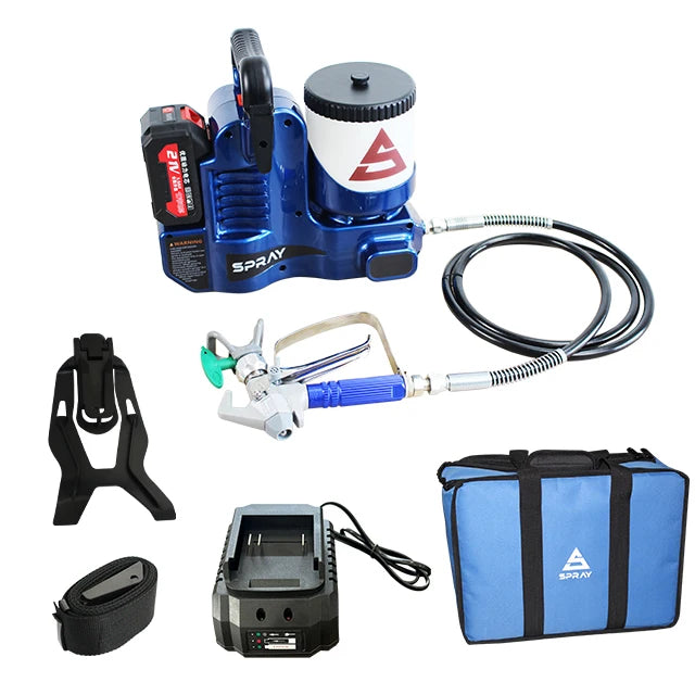 21V Battery-Powered High-Pressure Electric Airless Paint Sprayer Gun with Brushless Motor 2500PSI DIY 301i