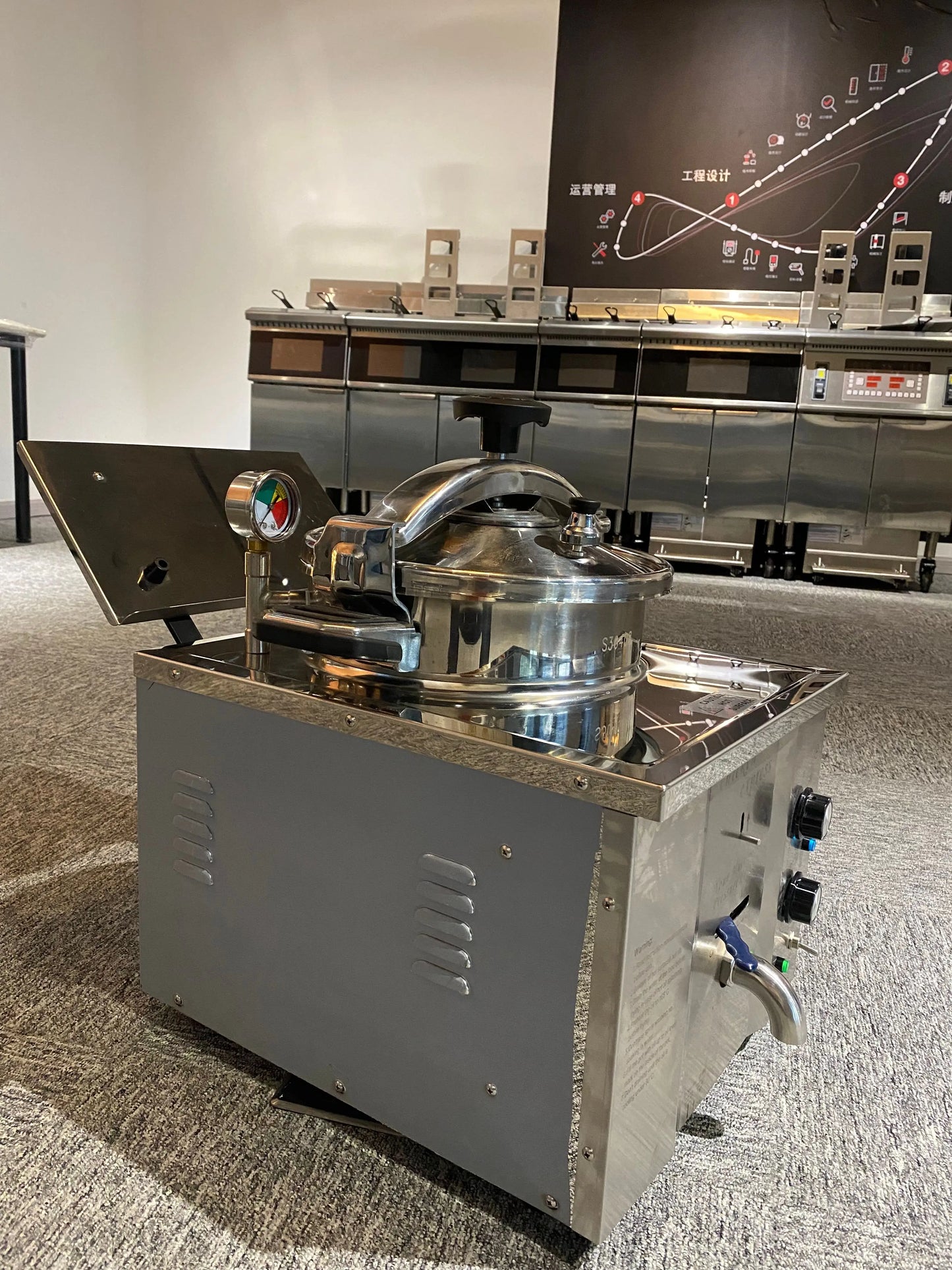 MDXZ-16 Electric Table Top Chicken Pressure Fryer From China Factory with 5 Years Warranty