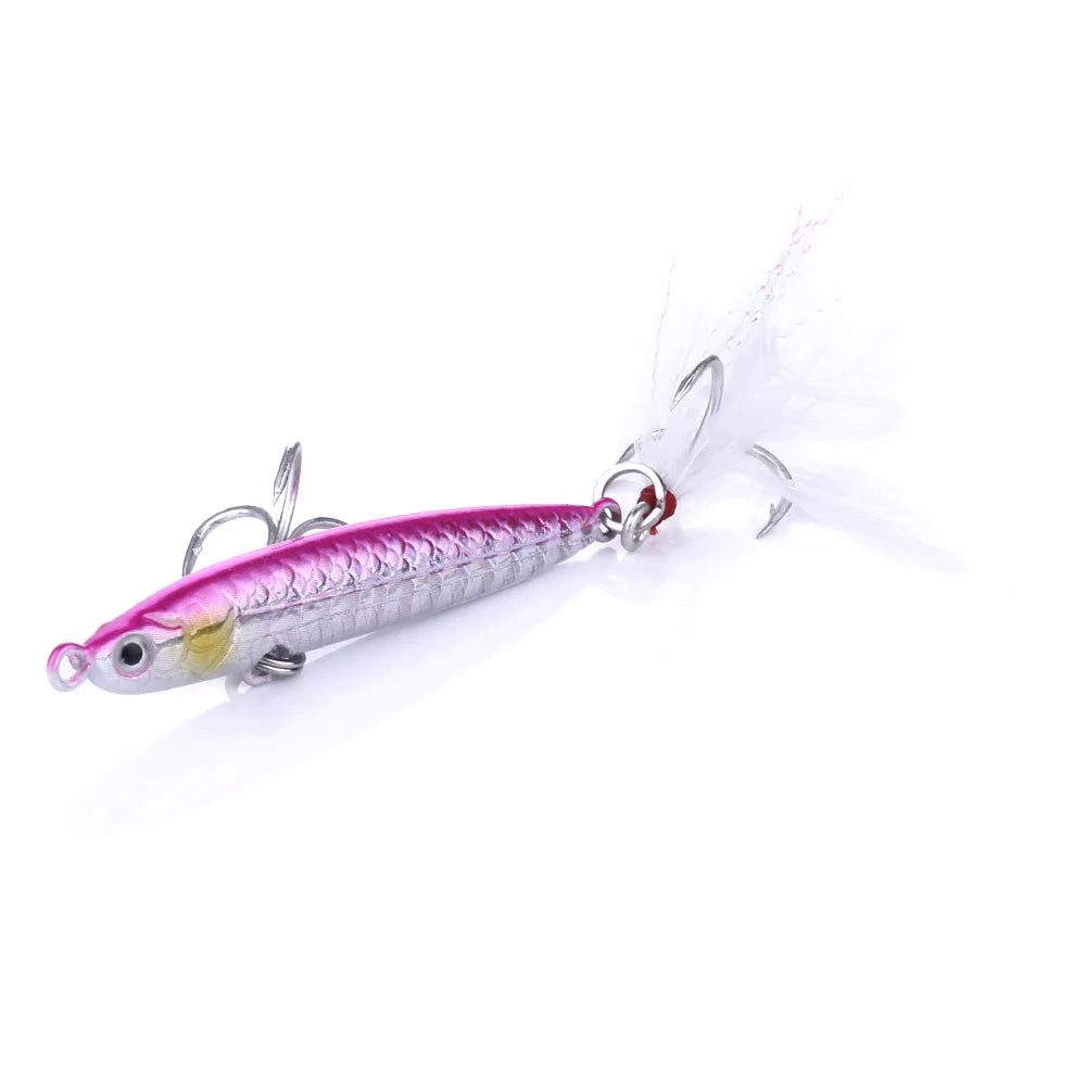 Wholesale Newup 8.2CM 42G Artificial Bait Hard Lead Slow Metal Jig Fishing Lure with 3D Eyes for Wholesale
