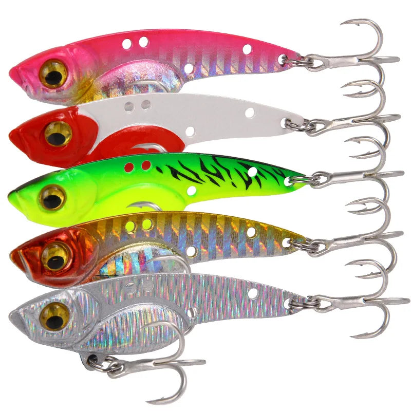VIB Lures 7.5/13/18g Long Throw Metal Blood tank Hook Sea Fishing Freshwater Bass Lures