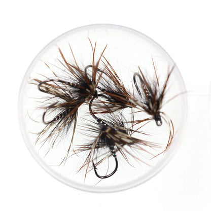 Vampfly 8PCS Size #12 Tenkara Nymph Wet Fly Trout Fishing Fly Soft Hackle Spider Trout Flies Bait Lures Black Orange Yellow