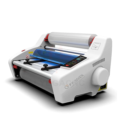 FY-350DL English Version 220V Photo Cold Hot Laminator Rolling Device Desktop A3 A4 Paper Laminating Machine Four Roller Film