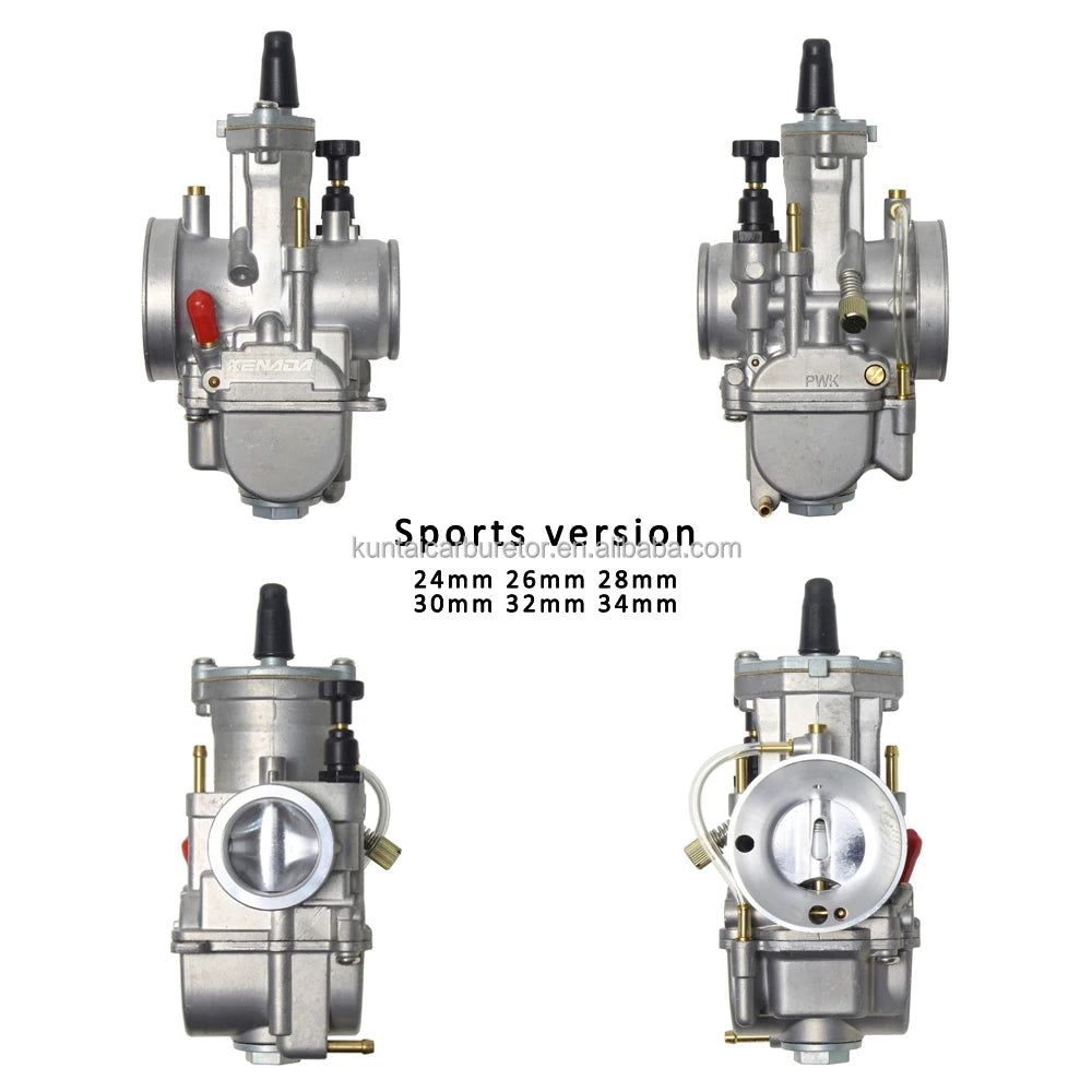Motorcycle Pwk Carburetor for Suzuki Yamaha Kawasaki Atv Moto  21 24 26 28 30 32 34mm With Power Jet Carburador