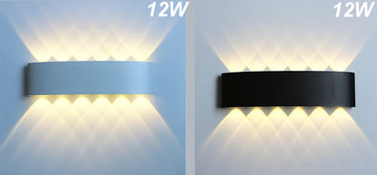 2W 4W 6W 8W 10W 12W  LED Wall Light Outdoor Waterproof Modern Nordic style Indoor Wall Lamps Living Room Porch Garden Lamp