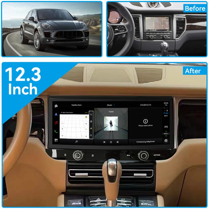 12.3 Inch Carplay for Porsche Macan 2014-2016 Car Radio Multimedia Auto Wireless HD Touch Screen GPS Navigation Head Unit