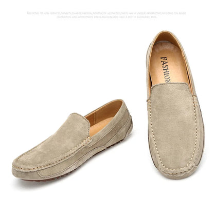 Suede Leather Man Loafers Luxury 2021 Casual Shoes For Men Boat Shoes Handmade Men Slipon Driving Shoes Male Moccasins Zapatos99