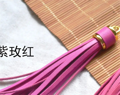 Length 10 cm Leather Tassel Artificial Leather Fringe for Festival Hangings Lantern Bag Bracelet Accessaries