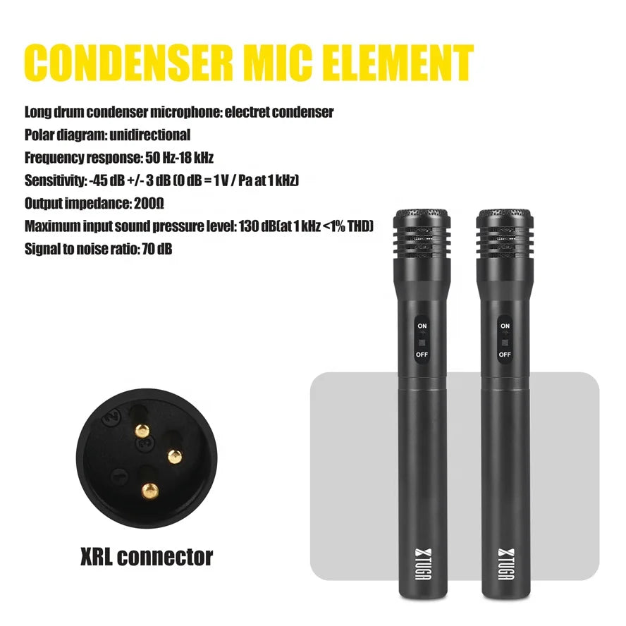 High Quality Musical Metal Wireless Drum Microphone for Studio and Stage Use