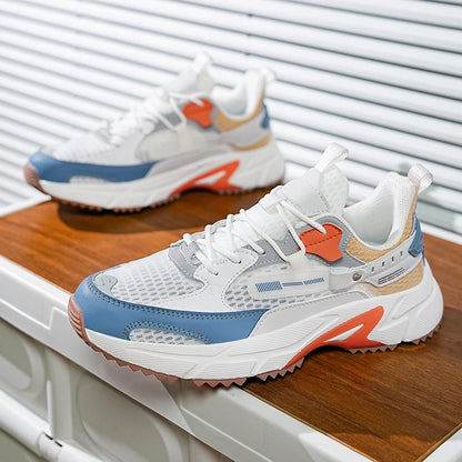MOQ 1 Brand Logo Custom Plus Size US 13 14 EU 47 48 Man Casual Sports Sneakers Blank Mesh Leather Running Walking Shoes for Men