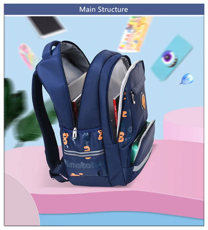 primary child school backpacks boys bookbag student luminous backpack large waterproof backpack for school teen boy schoolbag