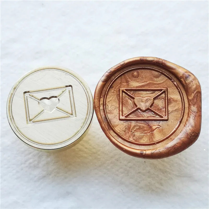 Greeting stamp with love thank you happy birthday christmas handmade Wax Seal Stamp Retro Antique Sealing Wax baby friend gifts