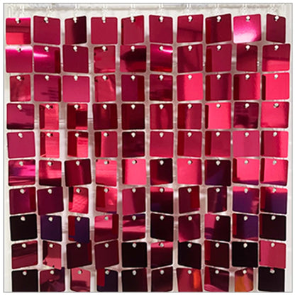 Birthday Backdrop Shimmer Sequin Backdrop Panels Shimmer Wall Red for Wedding Party Baby Shower Background Wall Decor