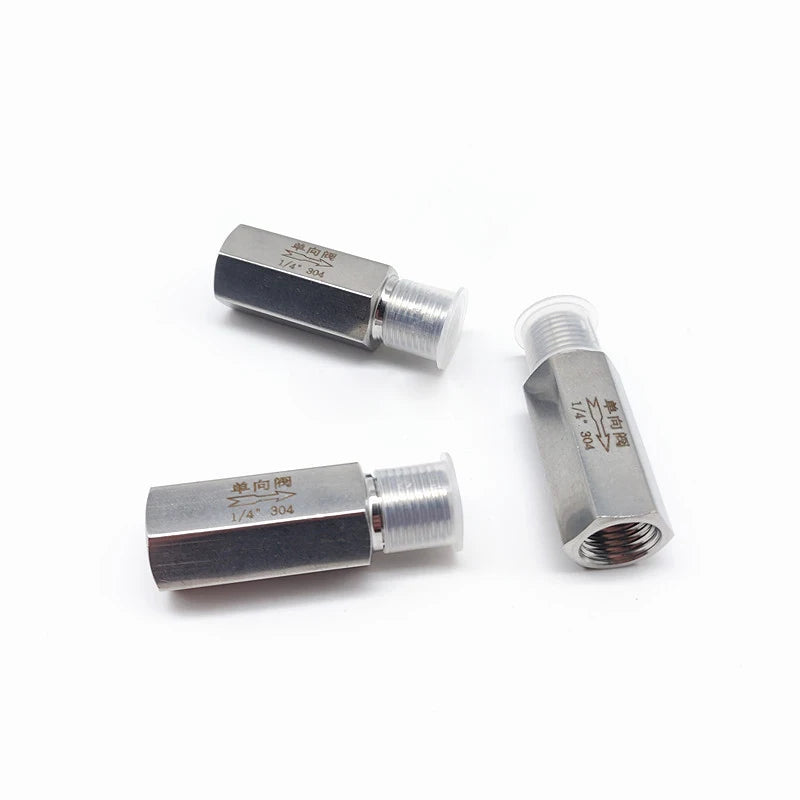 304 Stainless Steel Male to Female Thread One-Way Check Valve with Ball Structure 1/8" 1/4" 3/8" 1/2" 3/4" 1" Sizing Options by PDG ibma