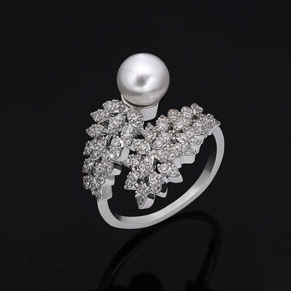 Hotsale  Bridal Jewelry Sets New Fashion Dubai  White Pearl Necklace Sets for Women Wedding Party Accessories