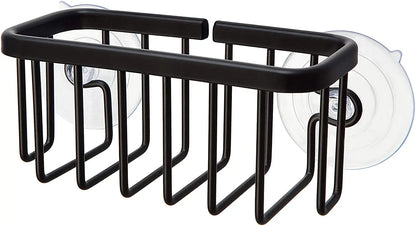 Kitchen Sink Sponge Holder Brush Holder Black Sink Storage Organizer Caddy