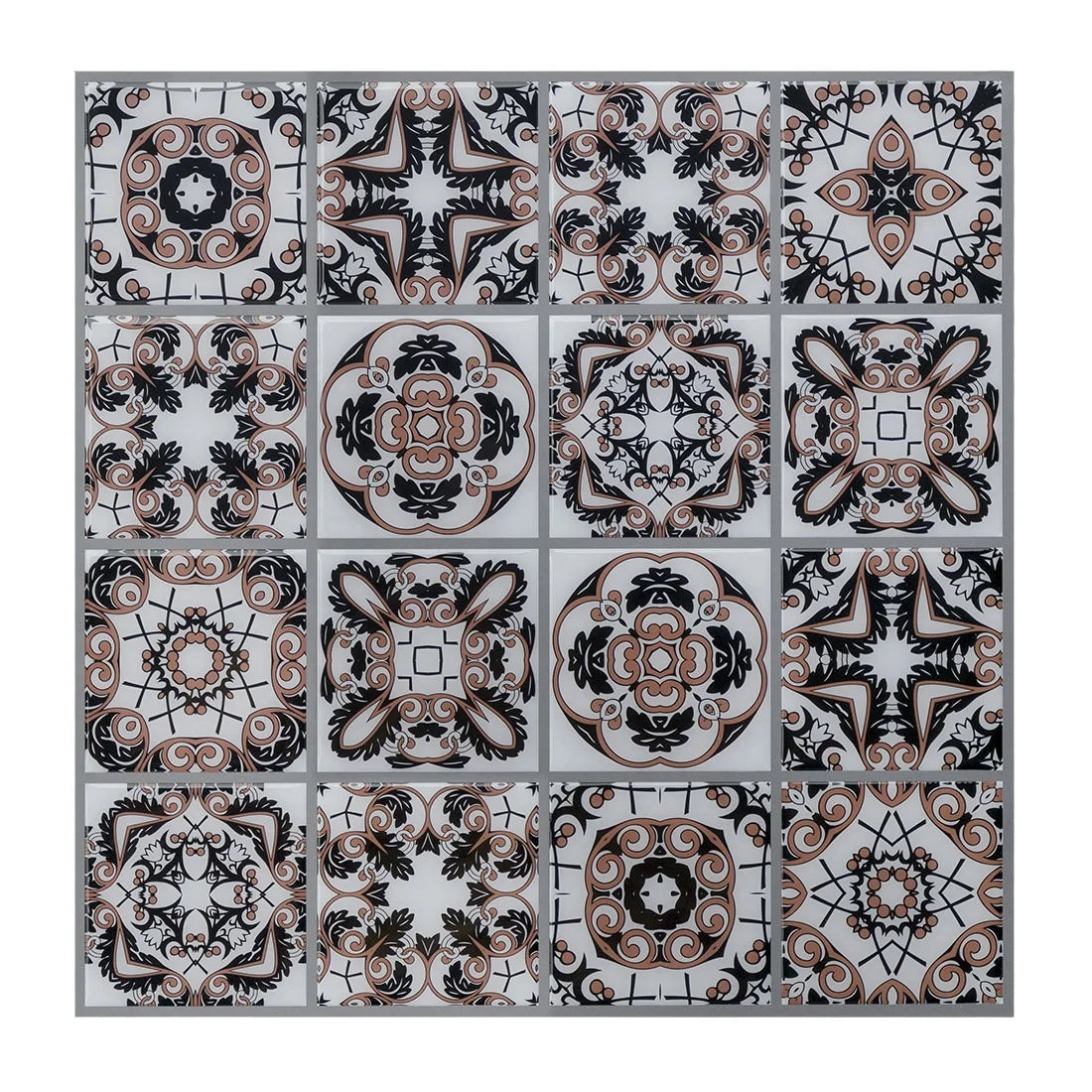Promotion 3D Self-Adhesive PVC Wall Panel Modern Design Morocco Tile Sticker Waterproof and Fireproof