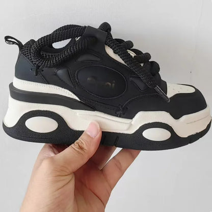 2024 New Women's Casual Sneaker Soft Bottom Fashionable Comfortable Breathable Anti-Slippery Walking Height Increasing Platform