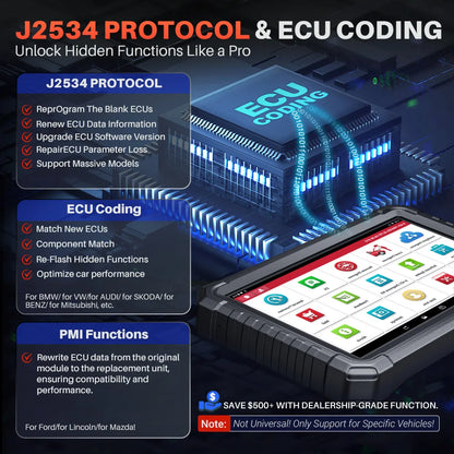 2026 LAUNCH X431 PRO3S+ ELITE V+ PRO Bi-directional Scan Tool with J2534 Protocols Topology Map Diagnostic Tool