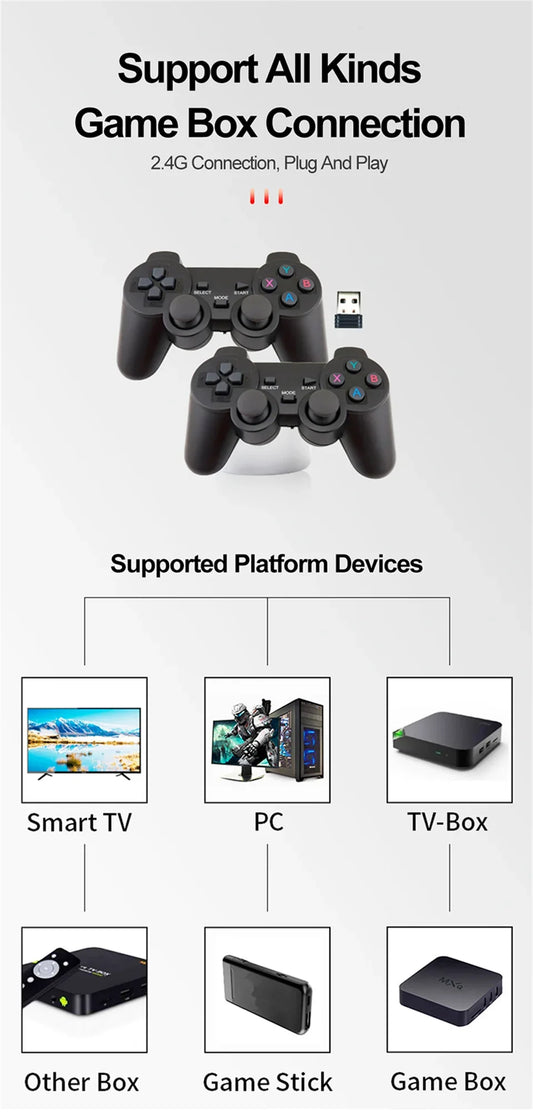 2.4G Wireless Arcade Controller for Video Game Console Wired Game Controller 2.4g Wireless Controller Gamepad by PDG ibma