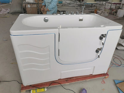 Modern Design Portable Rectangle Machine Air Massage Eco-Friendly Acrylic Large Dog Wash Station Free Standing Dog Spa Bathtub