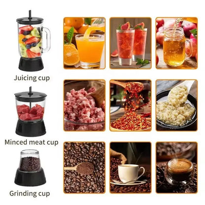 Commercial Multifunction 4 in 1 Juicer Blender Big Mouth Vegetable Extractor Electric Fruit Juicer Food Mixer for Household