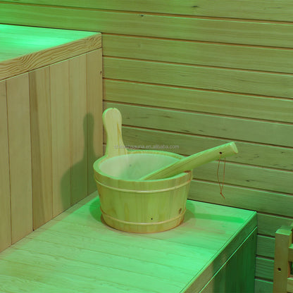 Luxury Panoramic Sauna | Artisan-Crafted From Hemlock & Red Cedar with Advanced Heating | Factory Direct Wholesale