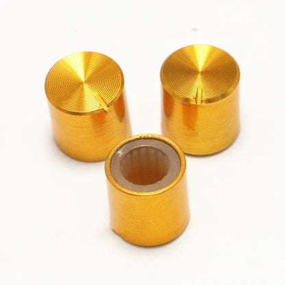 10pcs 10*10mm Aluminum Alloy Potentiometer Knob Cap Volume Control Knob Hat Rotation Switch 10 x 10mm (D x H)