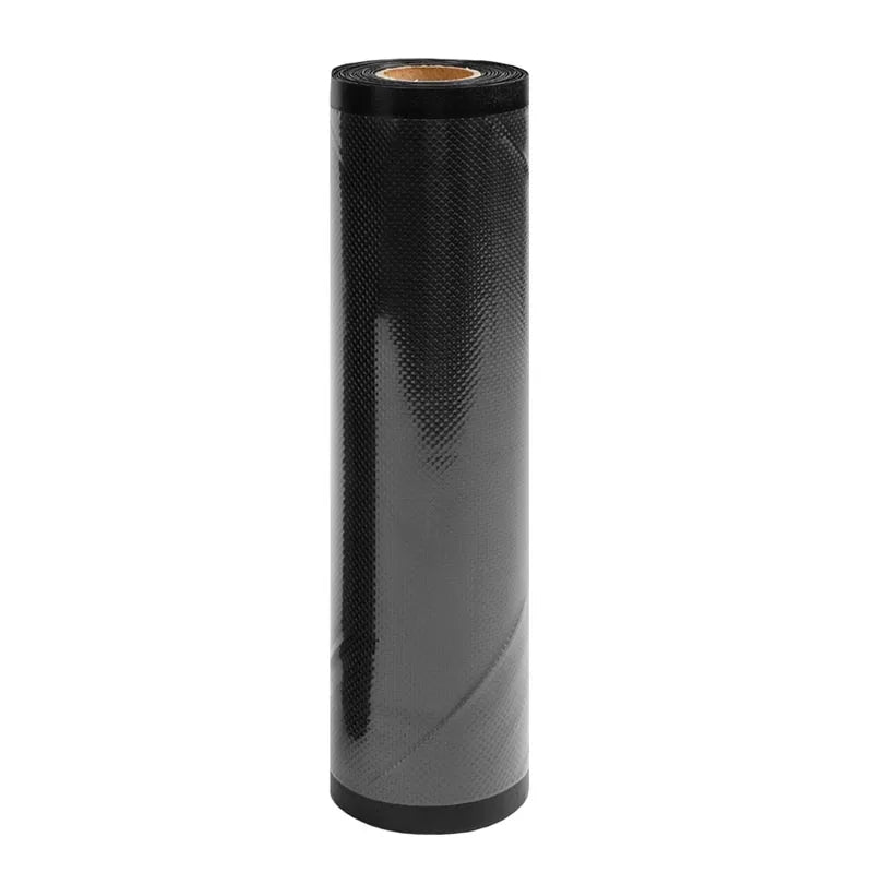 clear Smooth and Black Embossed Food Saver  Vacuum Seal Roll Bag