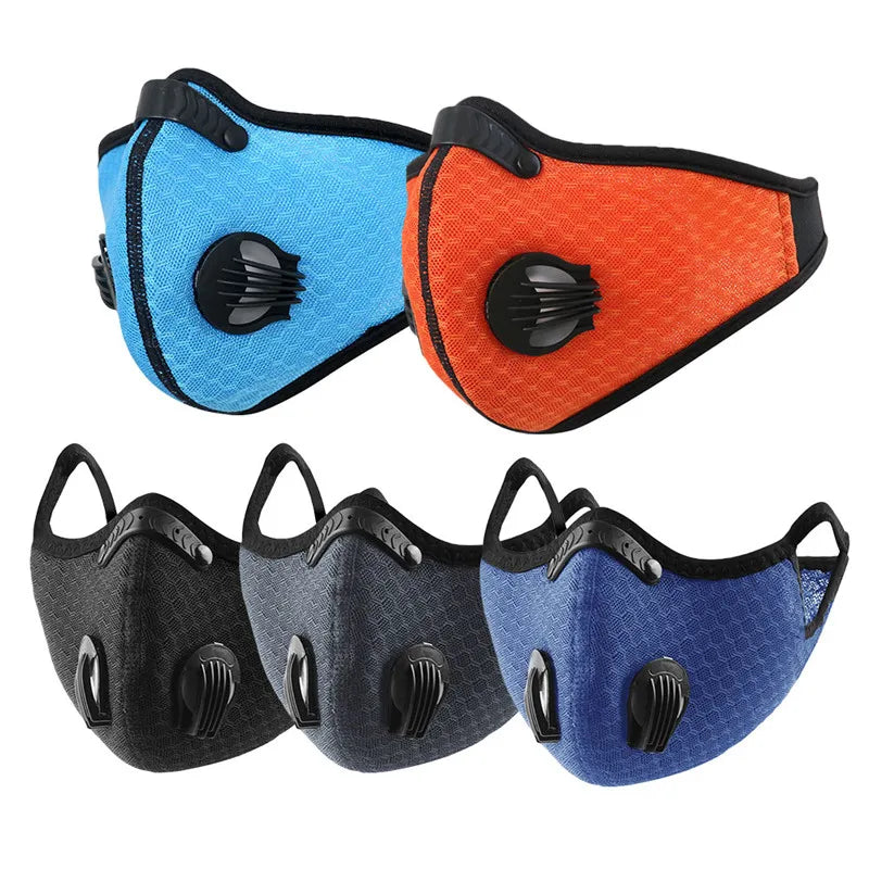 Sport Face Mask Activated Carbon Filter Dust Mask PM 2.5 Anti-Pollution Running Training MTB Road Bike Cycling Mask